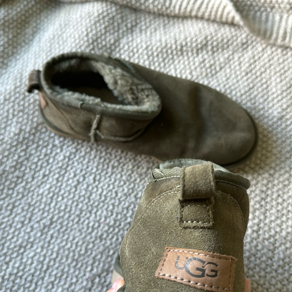 Ultra mini emerald green uggs